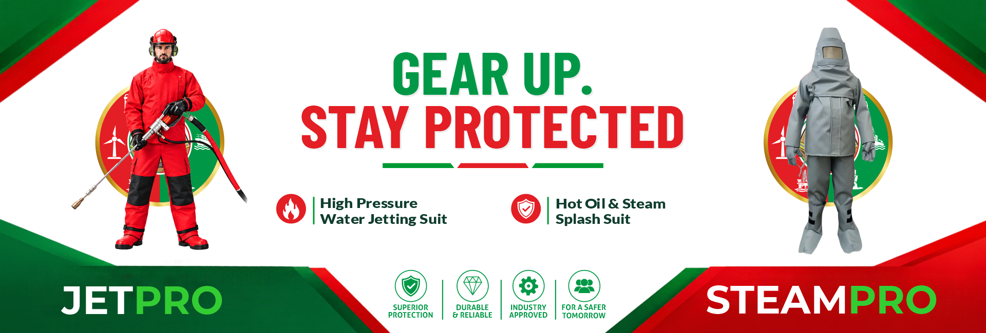 Gear Up. Stay Protected. - High Pressure Water Jetting Suit (JETPRO) & Hot Oil & Steam Splash Suit (STEAMPRO)